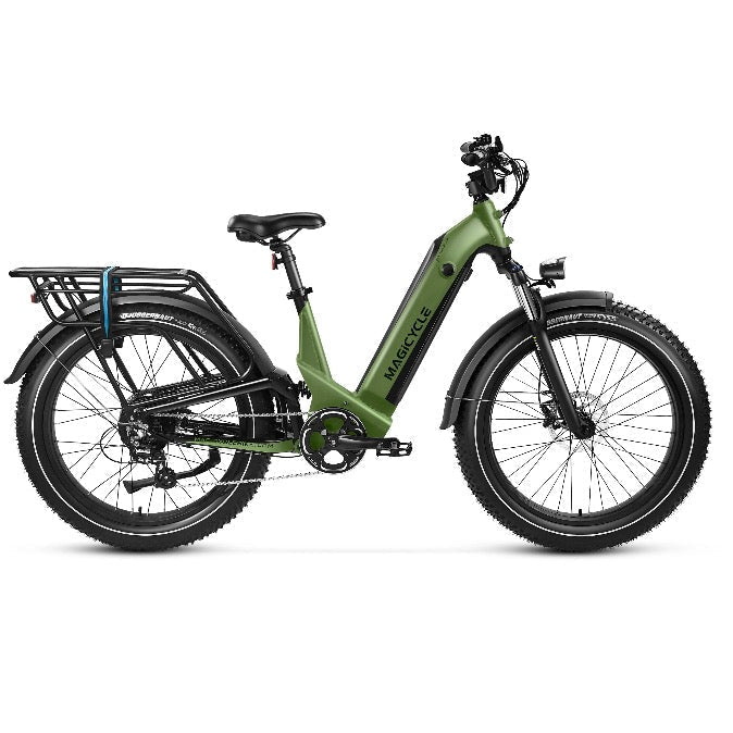Magicycle Deer 2.0 ST Full Suspension Fat Tire Electric Bikes Army Green 2