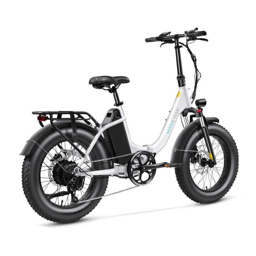 MAGICYCLE Jaguarundi 2.0 Folding ST Step-Thru Electric Bikes Pearl White 10
