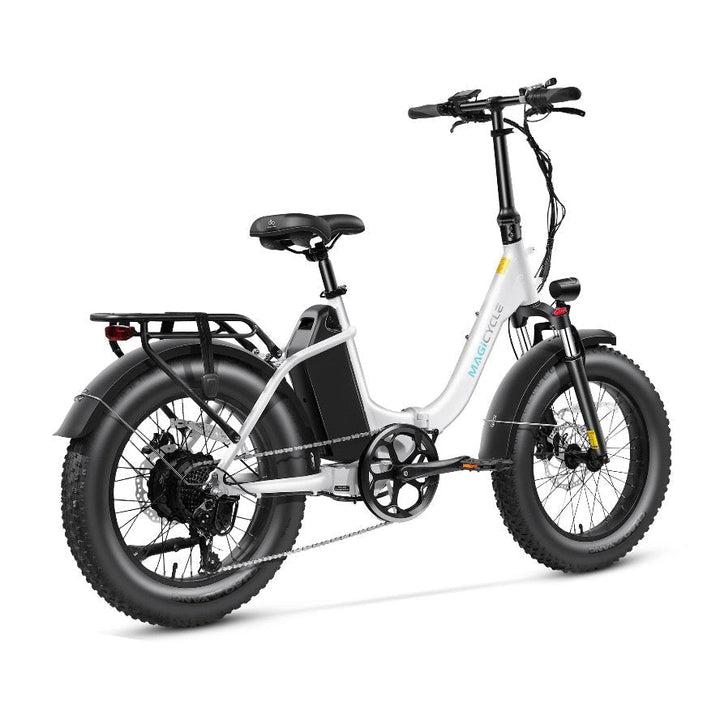 MAGICYCLE Jaguarundi 2.0 Folding ST Step-Thru Electric Bikes Pearl White 10