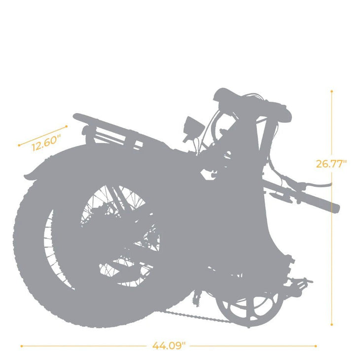 MAGICYCLE Jaguarundi 2.0 Folding ST Step-Thru Electric Bikes Pearl White 13