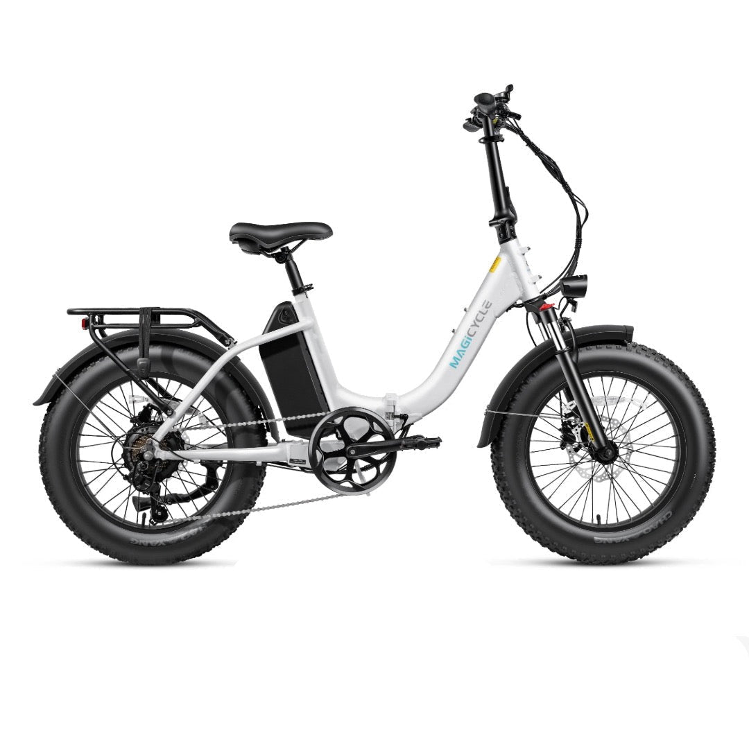 MAGICYCLE Jaguarundi 2.0 Folding ST Step-Thru Electric Bikes Pearl White 2