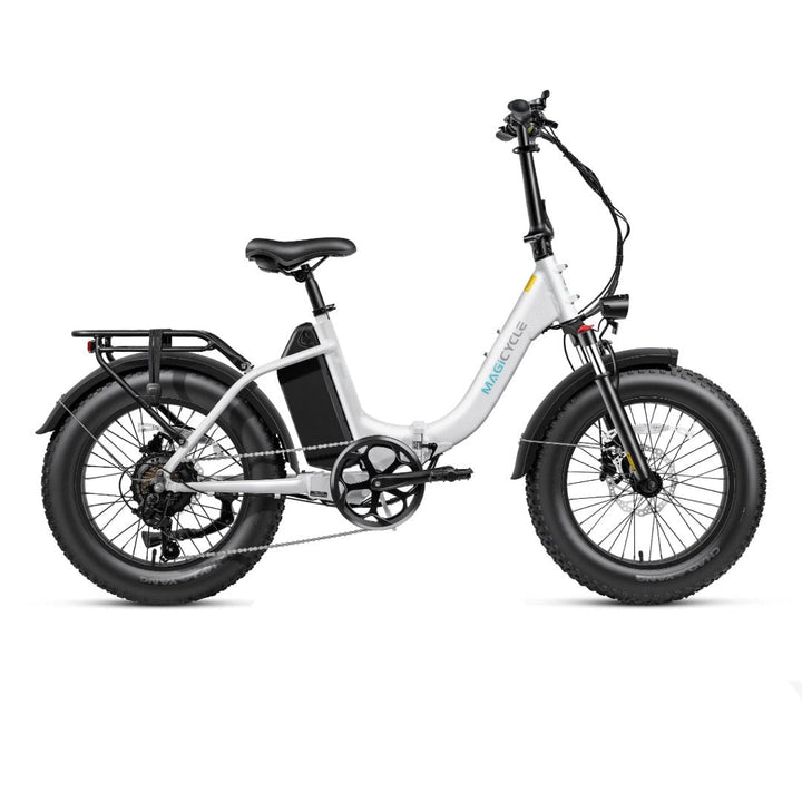 MAGICYCLE Jaguarundi 2.0 Folding ST Step-Thru Electric Bikes Pearl White 2