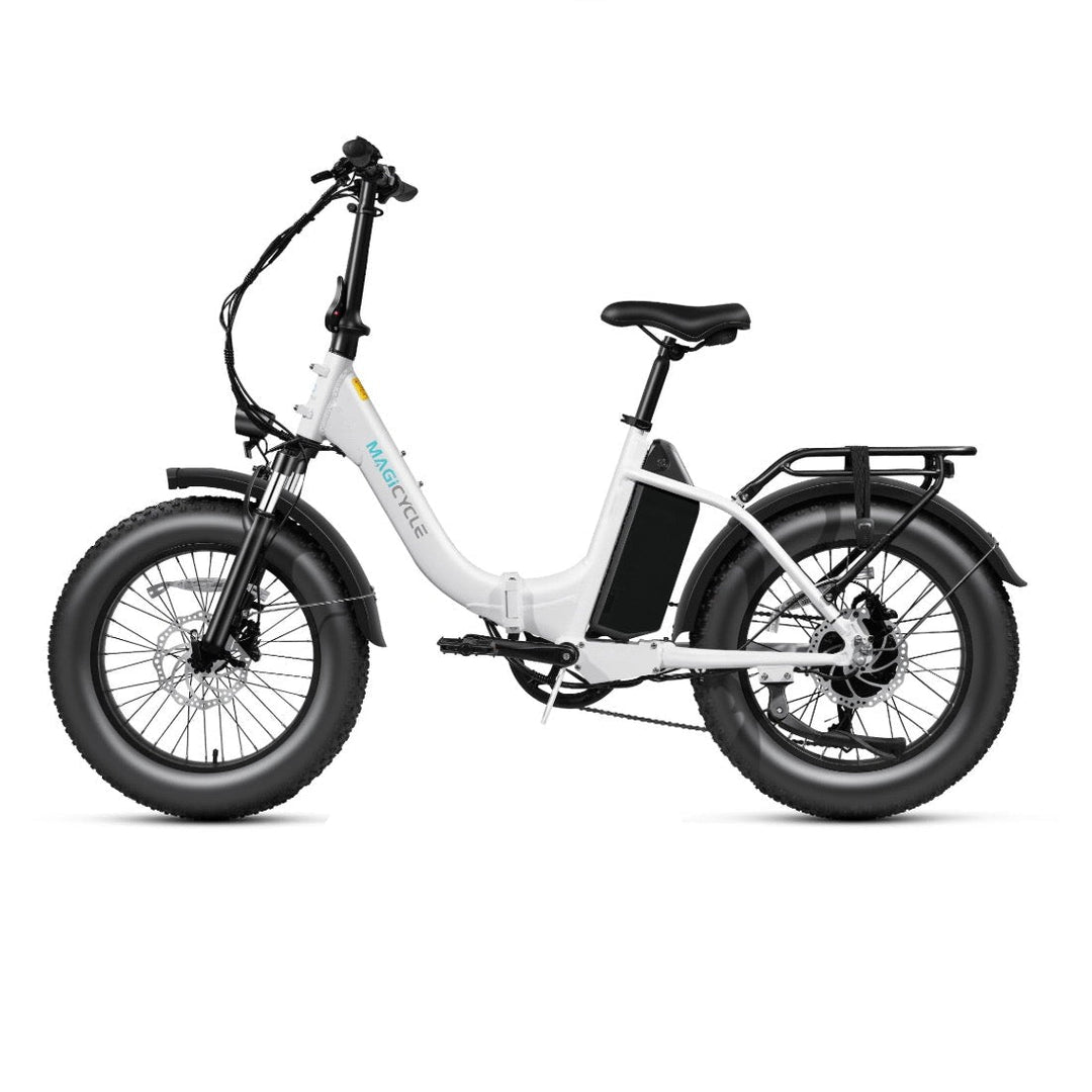 MAGICYCLE Jaguarundi 2.0 Folding ST Step-Thru Electric Bikes Pearl White 8