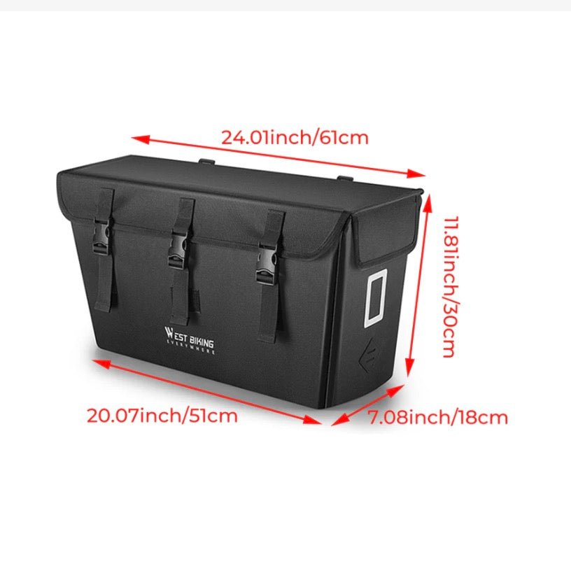 MAGICYCLE Large Cargo Pannier Bags 46L Bike Racks for Vehicles 7