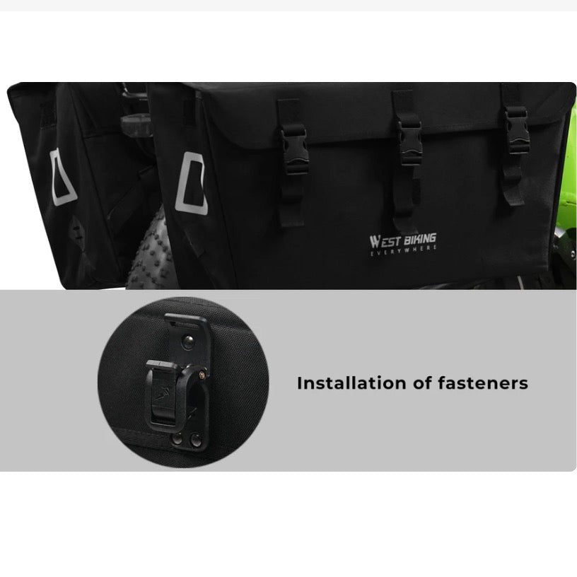 MAGICYCLE Large Cargo Pannier Bags 46L Bike Racks for Vehicles 6