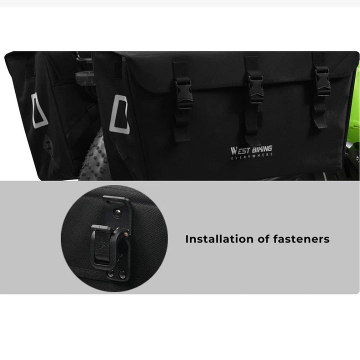 MAGICYCLE Large Cargo Pannier Bags 46L Bike Racks for Vehicles 6