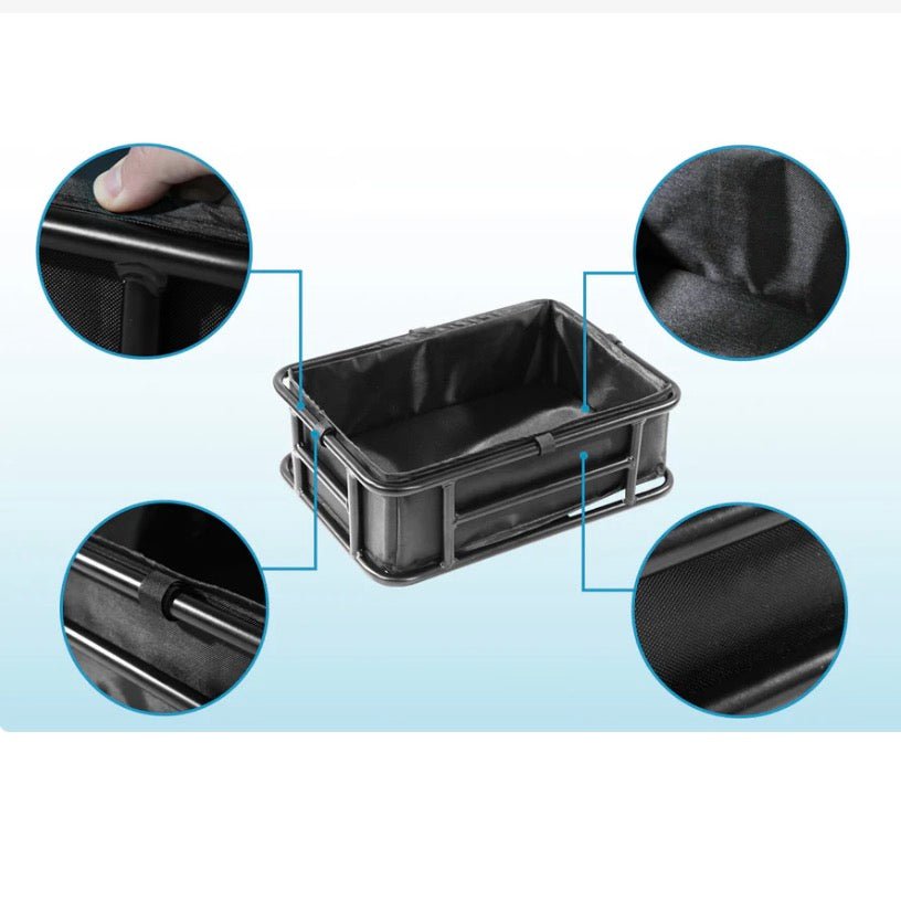 MAGICYCLE Large Ebike Rear Basket with Liner & Cargo Net Bike Racks for Vehicles 3