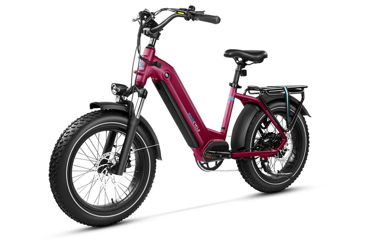 MAGICYCLE Ocelot Pro 2.0 Torque Sensor Fat Tire Electric Bikes Maroon 13