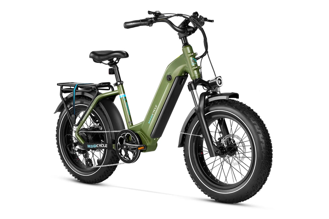 MAGICYCLE Ocelot Pro 2.0 Torque Sensor Fat Tire Electric Bikes Maroon 8