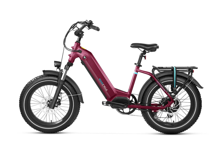 MAGICYCLE Ocelot Pro 2.0 Torque Sensor Fat Tire Electric Bikes Maroon 2