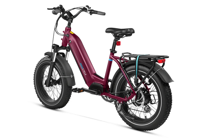 MAGICYCLE Ocelot Pro 2.0 Torque Sensor Fat Tire Electric Bikes Maroon 14