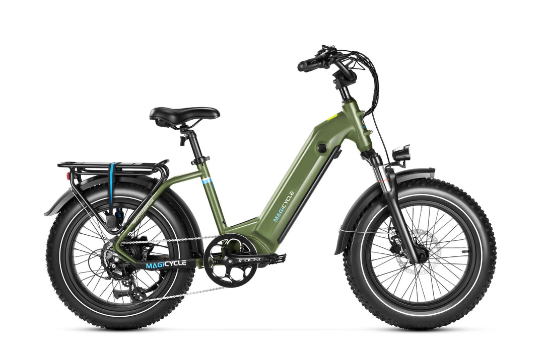 MAGICYCLE Ocelot Pro 2.0 Torque Sensor Fat Tire Electric Bikes Maroon 3