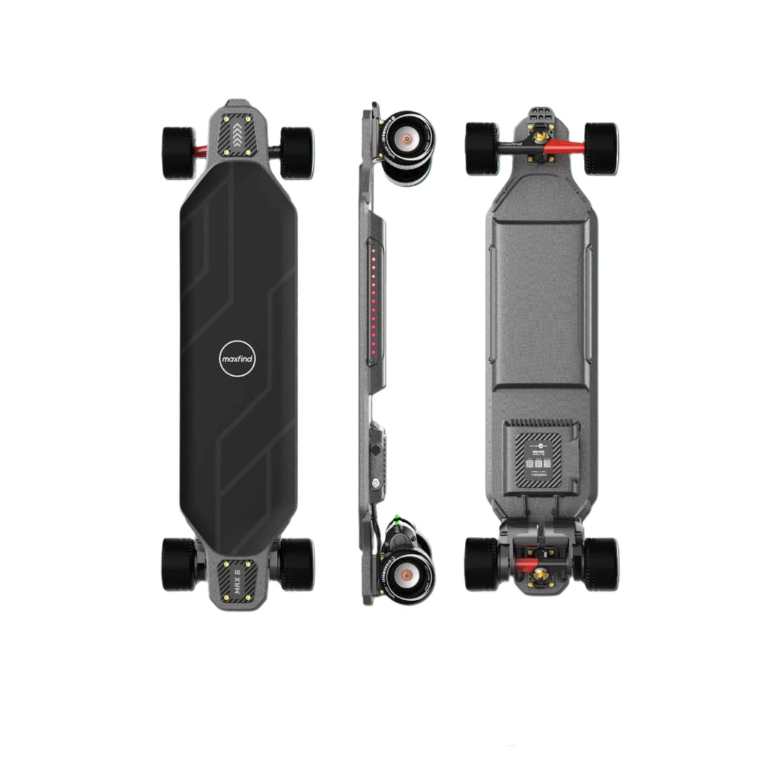 MAXFIND CYBER MAX| High Performance, Flexible Deck, RGB E-Skateboard Electric Skateboards MAX6 (105mm Galaxy Cloudwheels) 3