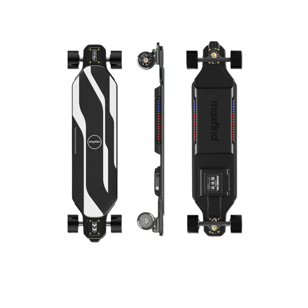 MAXFIND CYBER MAX| High Performance, Flexible Deck, RGB E-Skateboard Electric Skateboards CYBER MAX (90mm PU Wheels) 1