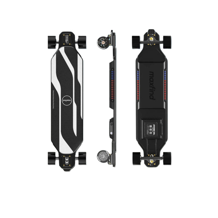 MAXFIND CYBER MAX| High Performance, Flexible Deck, RGB E-Skateboard Electric Skateboards CYBER MAX (90mm PU Wheels) 1