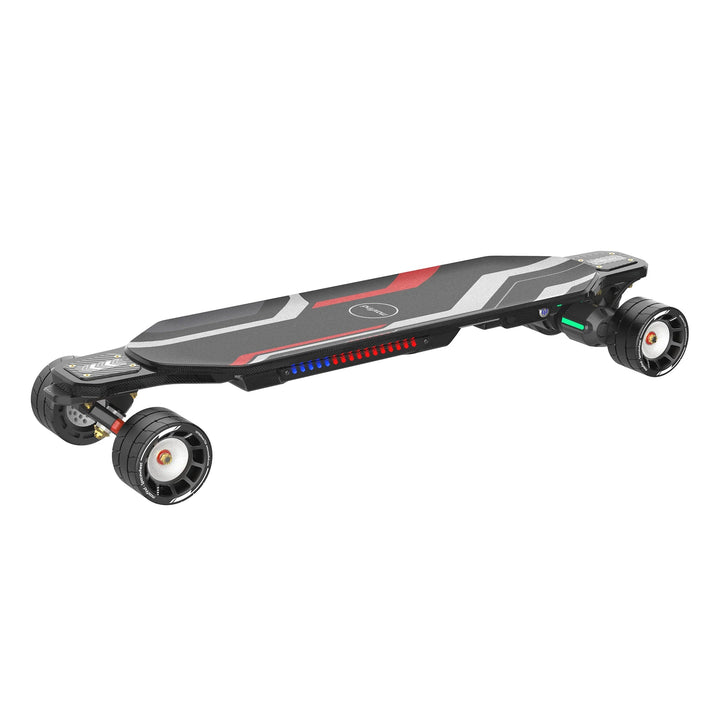 MAXFIND CYBER MAX| High Performance, Flexible Deck, RGB E-Skateboard Electric Skateboards CYBER MAX X (107mm Spacewheels) 24