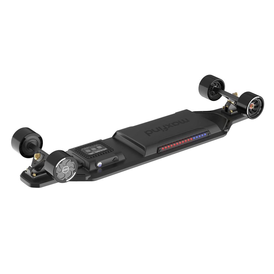 MAXFIND CYBER MAX| High Performance, Flexible Deck, RGB E-Skateboard Electric Skateboards CYBER MAX X (107mm Spacewheels) 21