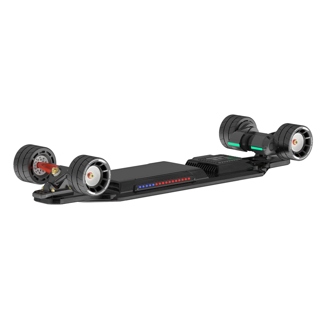 MAXFIND CYBER MAX| High Performance, Flexible Deck, RGB E-Skateboard Electric Skateboards CYBER MAX X (107mm Spacewheels) 26