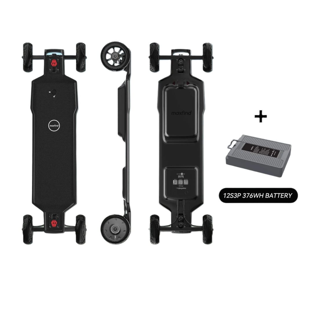 MAXFIND FF AT| 3000W Dual Hub Motors All-Terrain E-Skateboard MAXFIND Electric Longboards 34Miles / 54Km (Long Range) 3