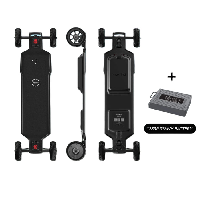 MAXFIND FF AT| 3000W Dual Hub Motors All-Terrain E-Skateboard MAXFIND Electric Longboards 34Miles / 54Km (Long Range) 3