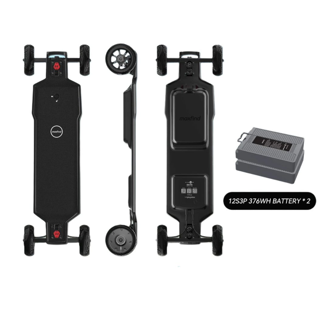 MAXFIND FF AT| 3000W Dual Hub Motors All-Terrain E-Skateboard MAXFIND Electric Longboards 51Miles / 84Km (Super Range) 4