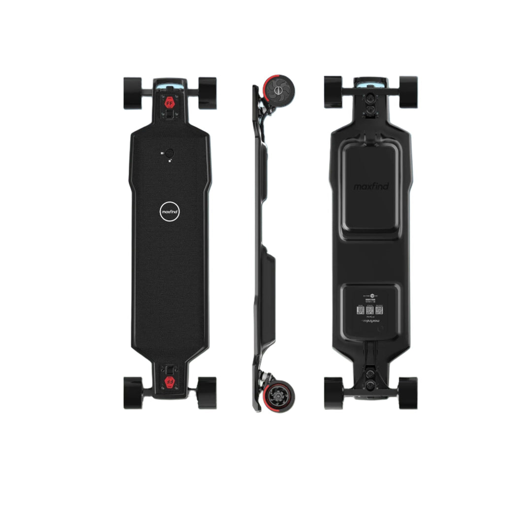 MAXFIND FF PRO| Dual 1000W Hub Motors, 28 MPH, 27 Miles E-Skateboard MAXFIND Electric Longboards 27 Miles / 45 Km (Standard Range) 1