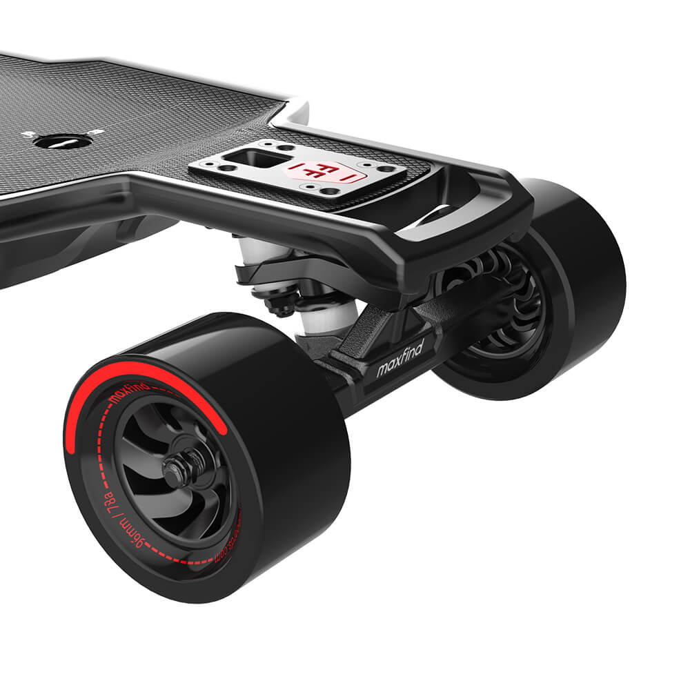 MAXFIND FF PRO| Dual 1000W Hub Motors, 28 MPH, 27 Miles E-Skateboard