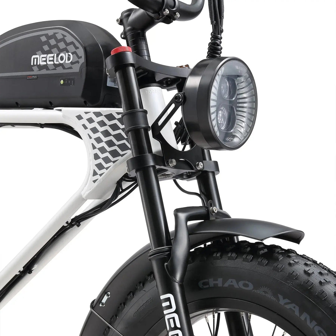 MEELOD DK300PLUS Moped Style E-Bike Moped-Style Electric Bikes Black 8