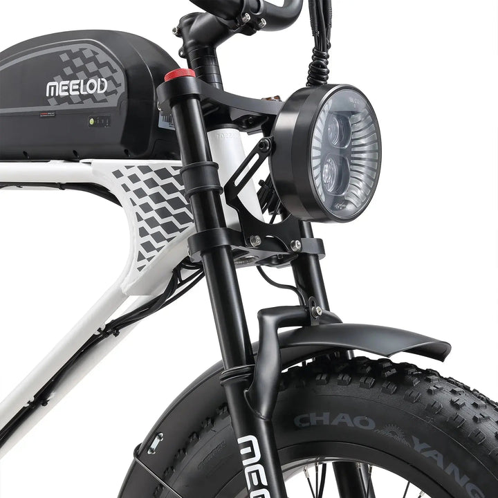 MEELOD DK300PLUS Moped Style E-Bike Moped-Style Electric Bikes Black 8