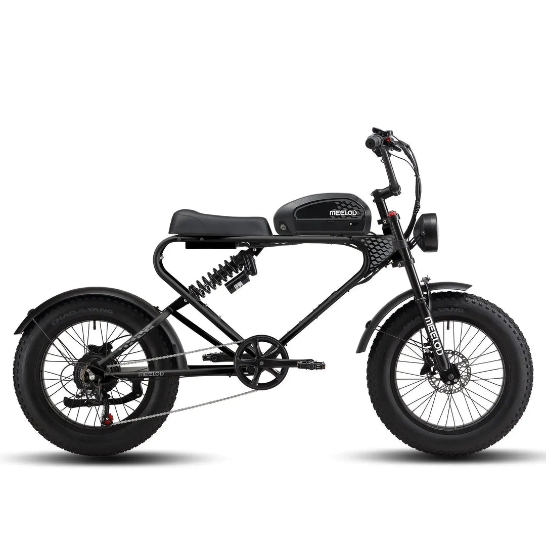MEELOD DK300PLUS Moped Style E-Bike Moped-Style Electric Bikes Black 6