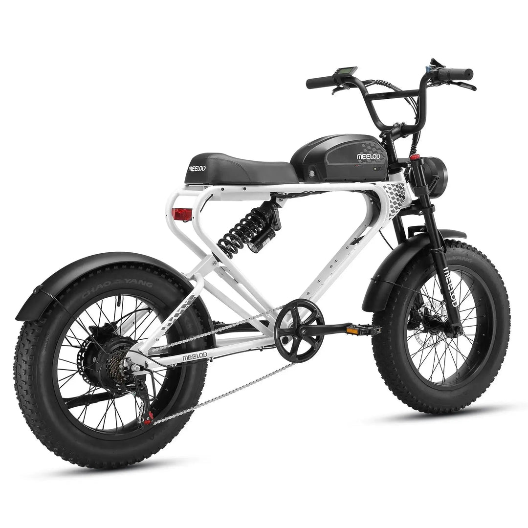 MEELOD DK300PLUS Moped Style E-Bike Moped-Style Electric Bikes Black 4