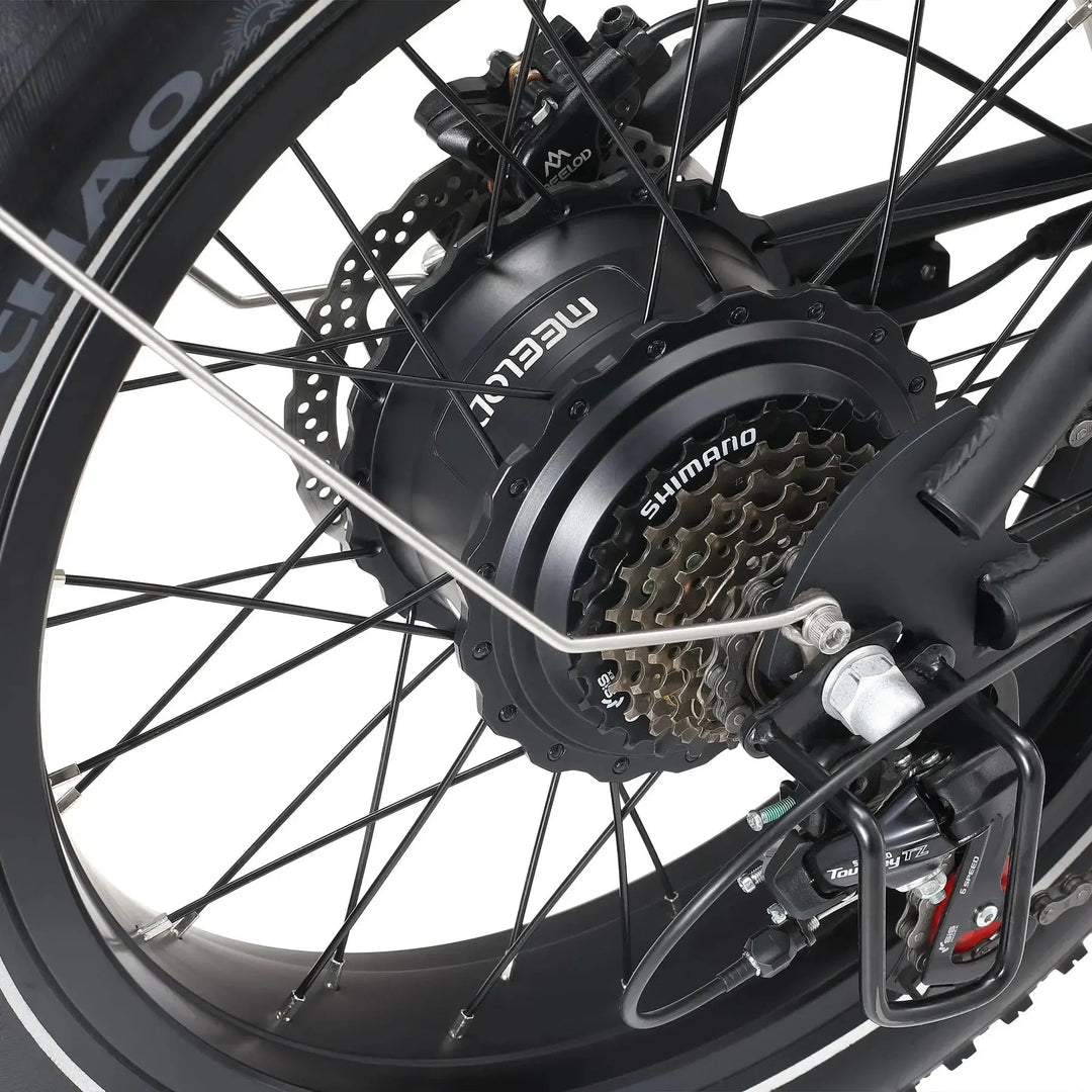 MEELOD DK300PLUS Moped Style E-Bike Moped-Style Electric Bikes Black 10
