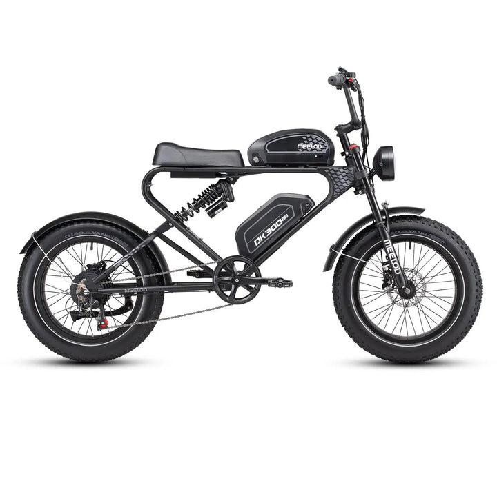 MEELOD DK300PRO Dual Battery Moped Style E-Bike Moped-Style Electric Bikes Black 10