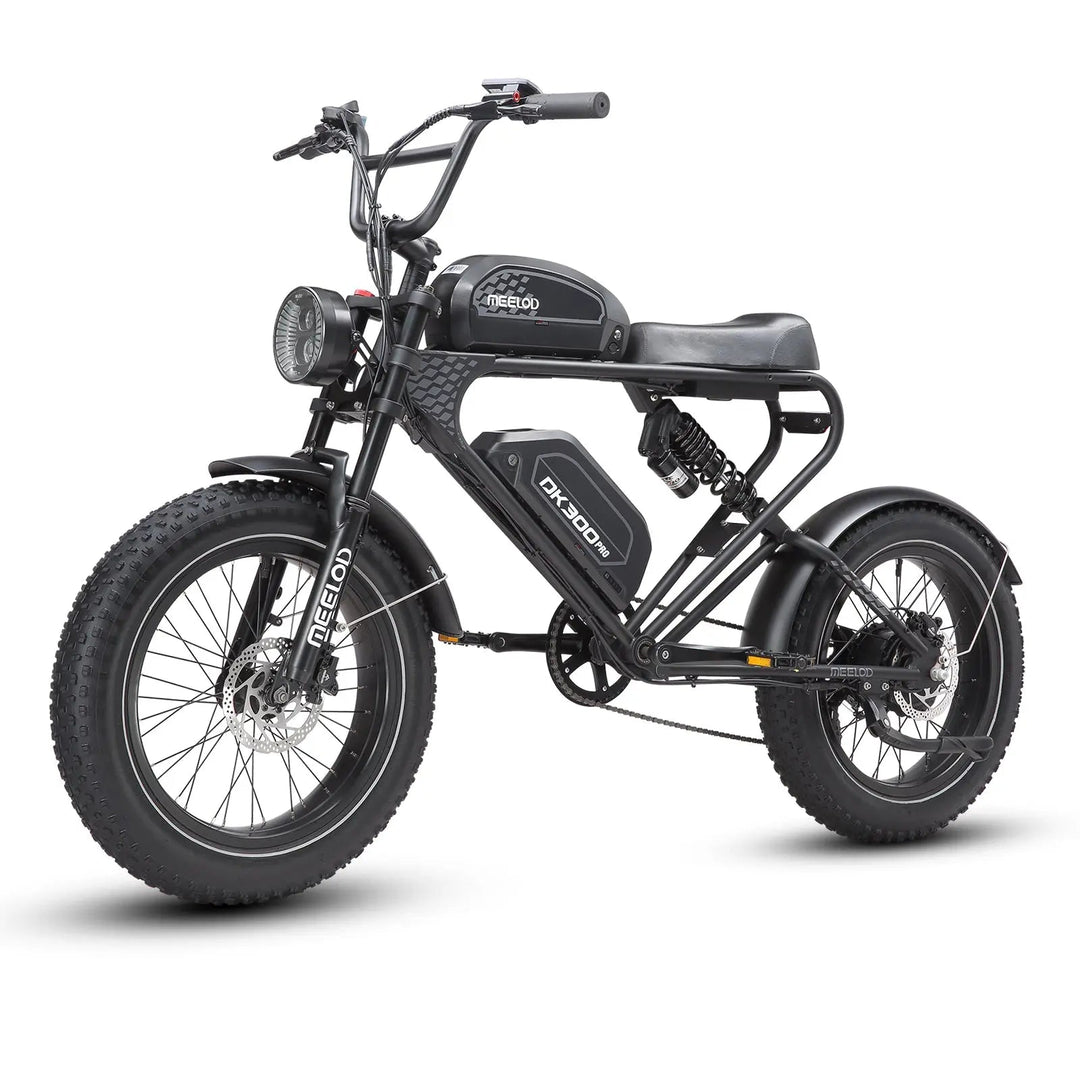 MEELOD DK300PRO Dual Battery Moped Style E-Bike Moped-Style Electric Bikes Black 11