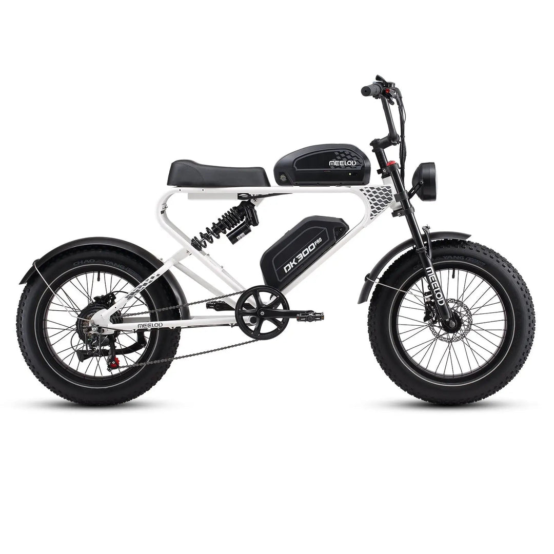 MEELOD DK300PRO Dual Battery Moped Style E-Bike Moped-Style Electric Bikes Black 9