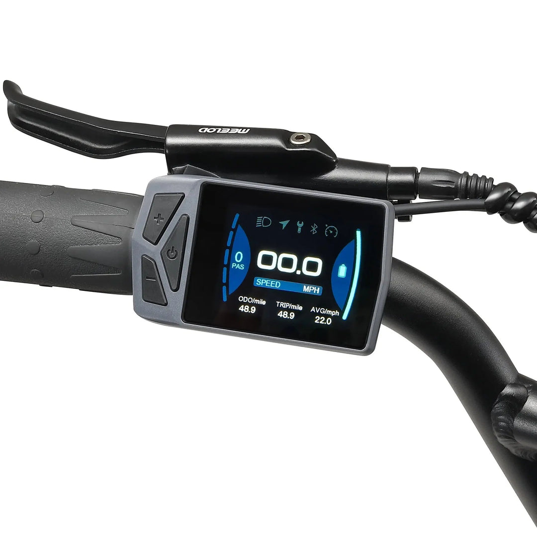 MEELOD DK300PRO Dual Battery Moped Style E-Bike Moped-Style Electric Bikes Black 5