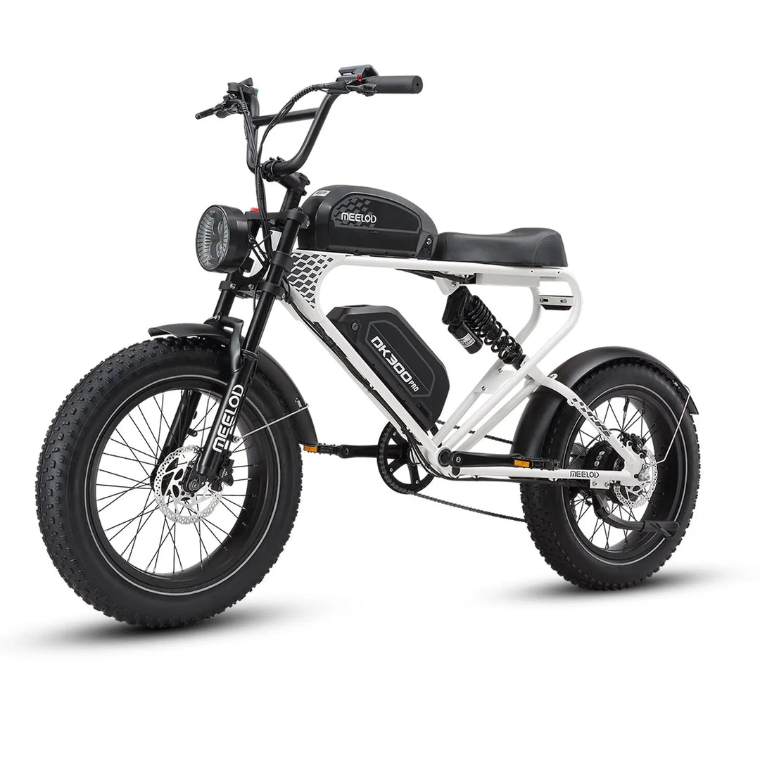 MEELOD DK300PRO Dual Battery Moped Style E-Bike Moped-Style Electric Bikes Black 3