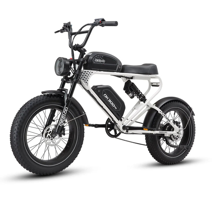 MEELOD DK300PRO Dual Battery Moped Style E-Bike Moped-Style Electric Bikes Black 3