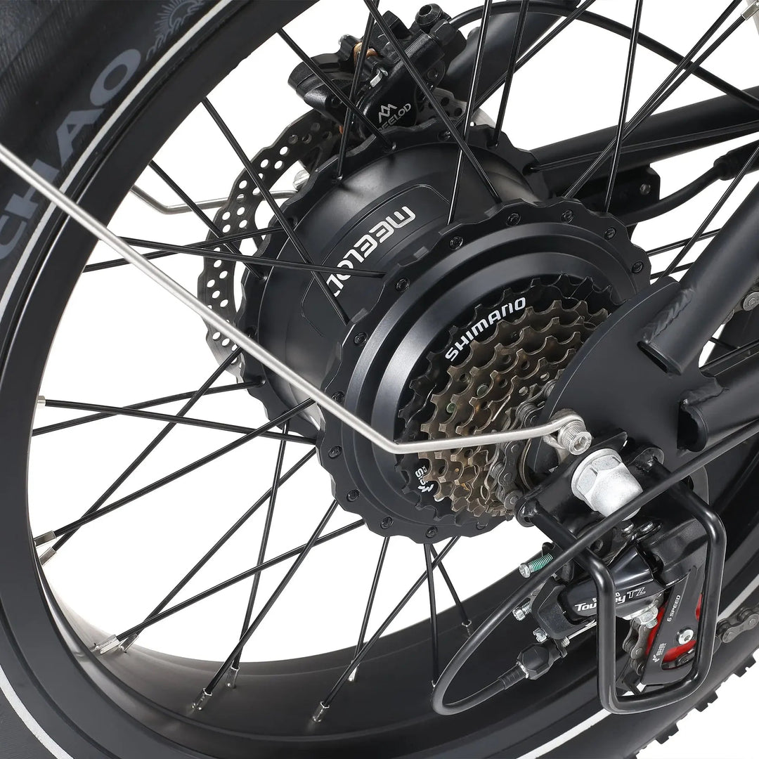 MEELOD DK300PRO Dual Battery Moped Style E-Bike Moped-Style Electric Bikes Black 8