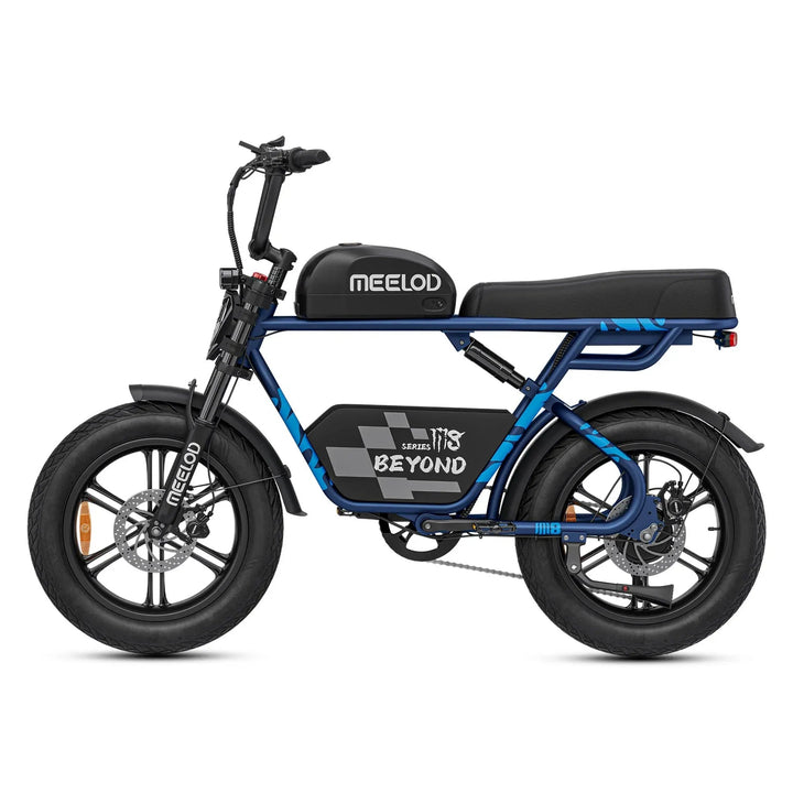 MEELOD M8 Extended Double Seat Moped Style E-Bike Moped-Style Electric Bikes 8