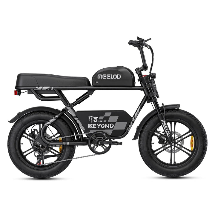 MEELOD M8 Extended Double Seat Moped Style E-Bike Moped-Style Electric Bikes 5