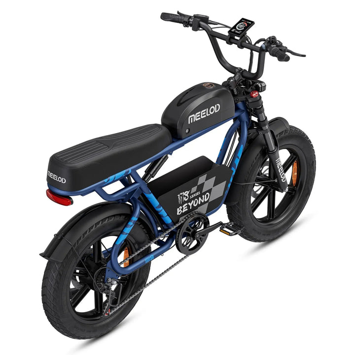 MEELOD M8 Extended Double Seat Moped Style E-Bike Moped-Style Electric Bikes 10