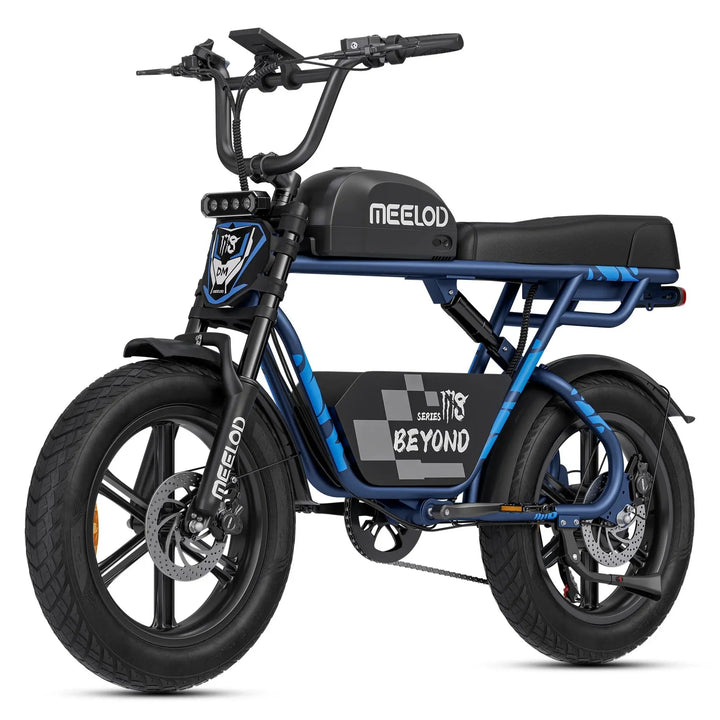 MEELOD M8 Extended Double Seat Moped Style E-Bike Moped-Style Electric Bikes 3