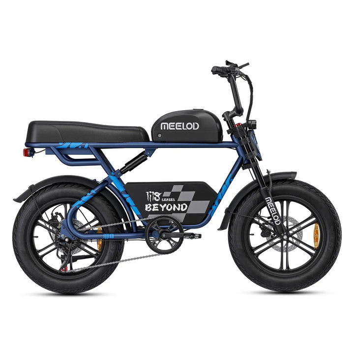 MEELOD M8 Extended Double Seat Moped Style E-Bike Moped-Style Electric Bikes 6