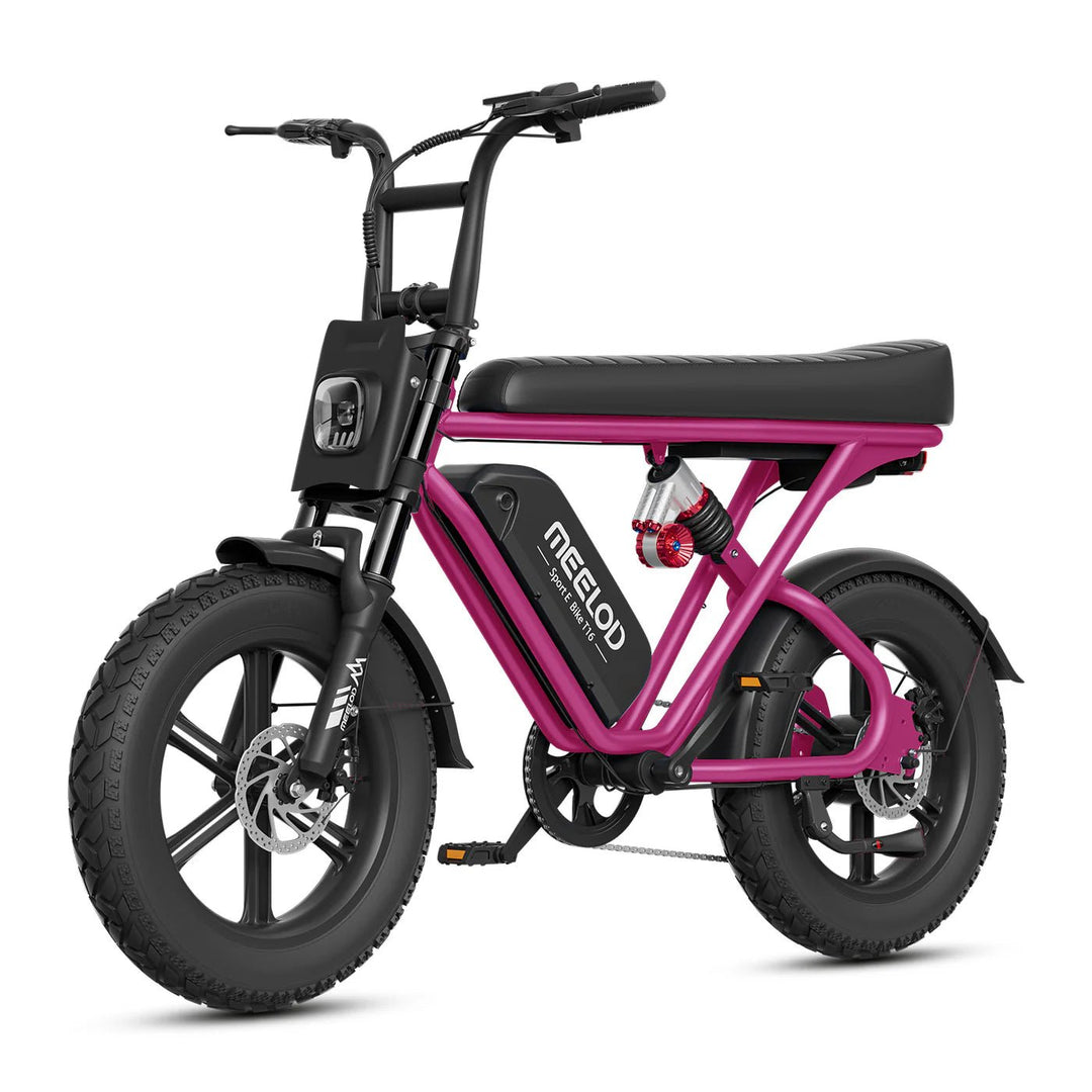 MEELOD T16 Moped Style E-Bike Moped-Style Electric Bikes Gray 5