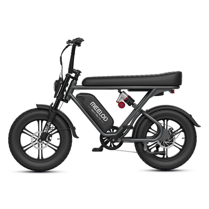 MEELOD T16 Moped Style E-Bike Moped-Style Electric Bikes Gray 10