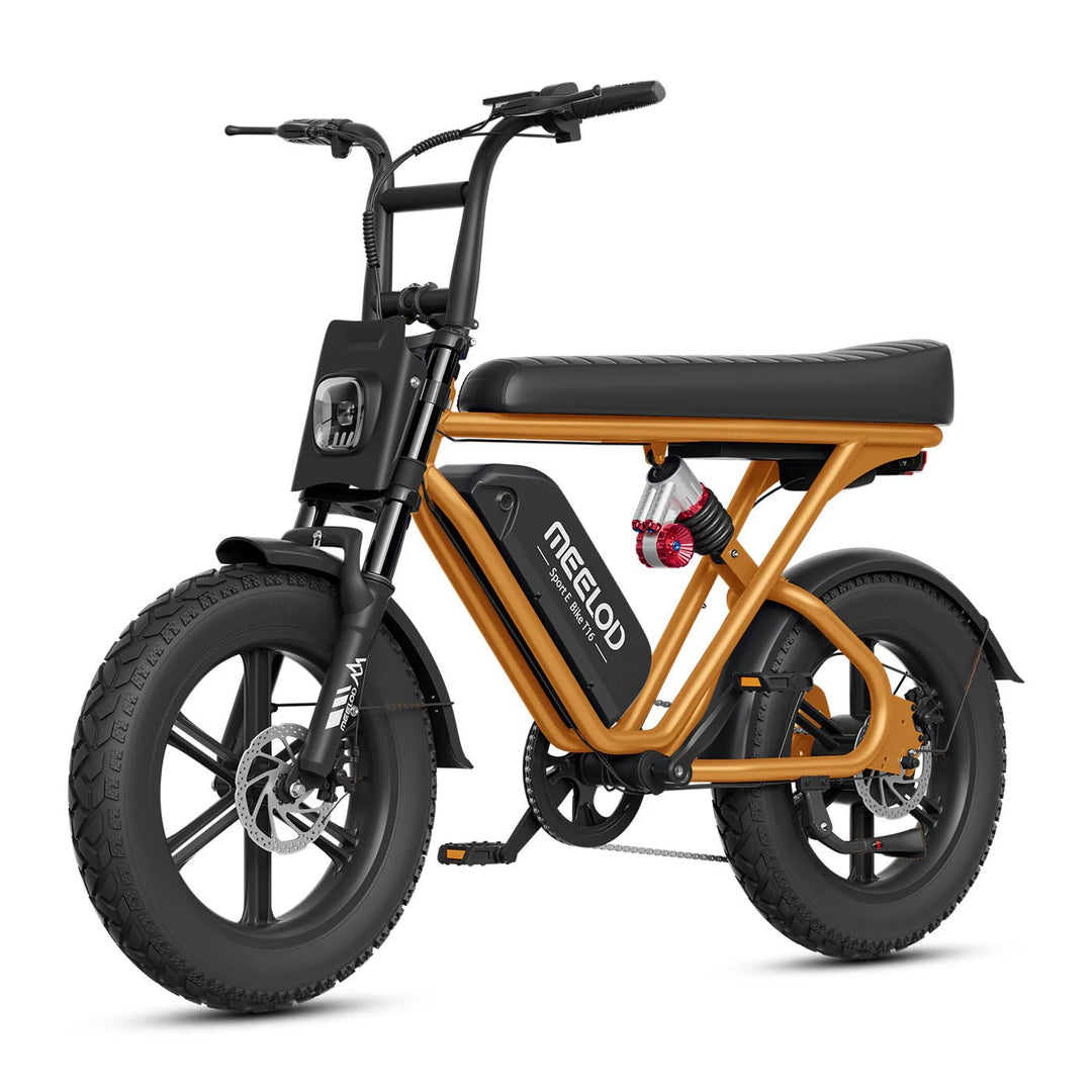 MEELOD T16 Moped Style E-Bike Moped-Style Electric Bikes Gray 6