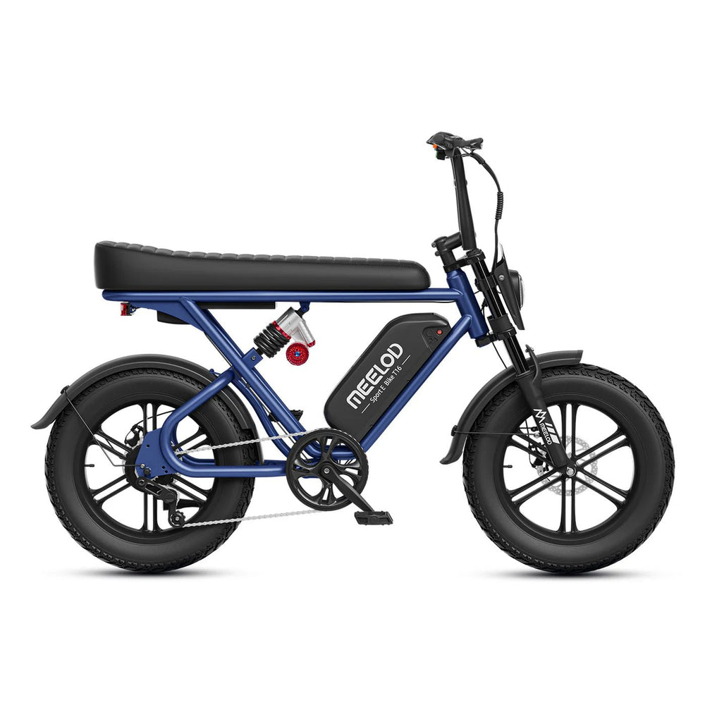 MEELOD T16 Moped Style E-Bike Moped-Style Electric Bikes Blue 2