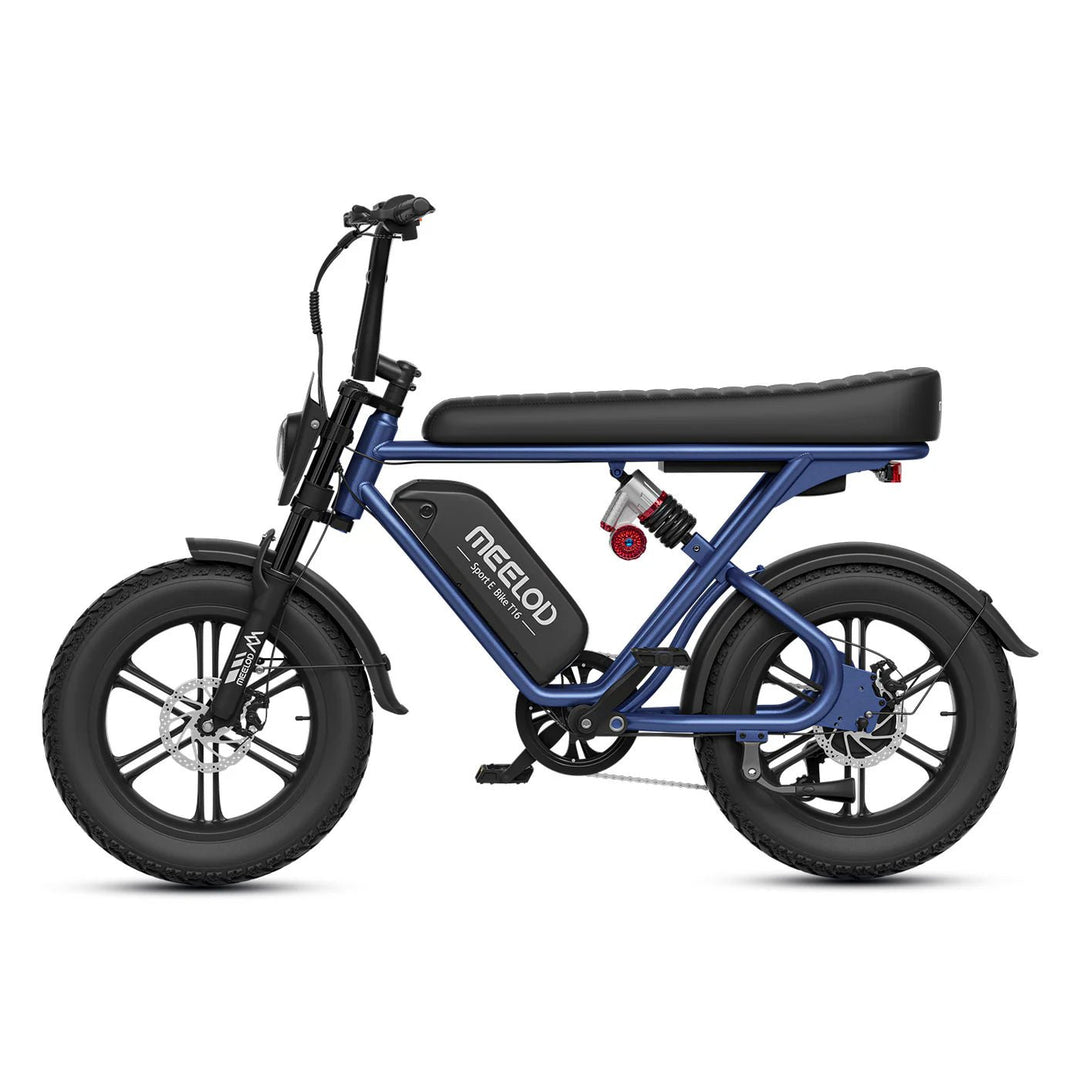 MEELOD T16 Moped Style E-Bike Moped-Style Electric Bikes Gray 9