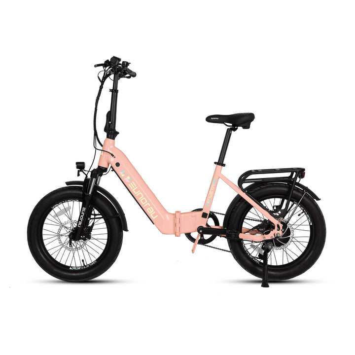 META20 1.0 Dual Commuter Foldable Ebike Commuter Electric Bikes Pastel Pink 10